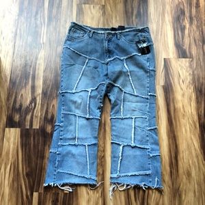 NWT Vintage Wild Secrets Patchwork Denim Jeans